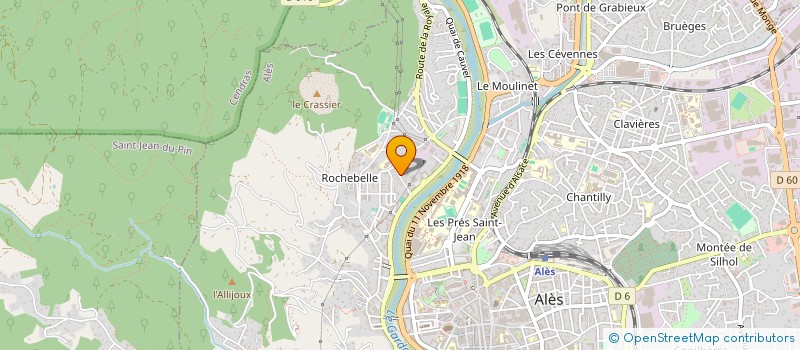 localisation de l'entreprise MADAME CHRISTINE LAFONT  ALES