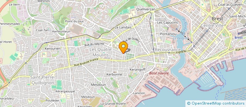 localisation de l'entreprise MADAME CHRISTINE LAGADEC à BREST