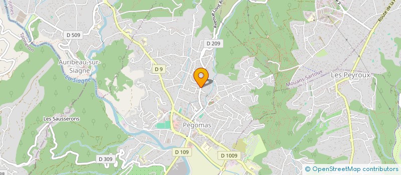 localisation de l'entreprise MADAME CHRISTINE LAGESSE  PEGOMAS