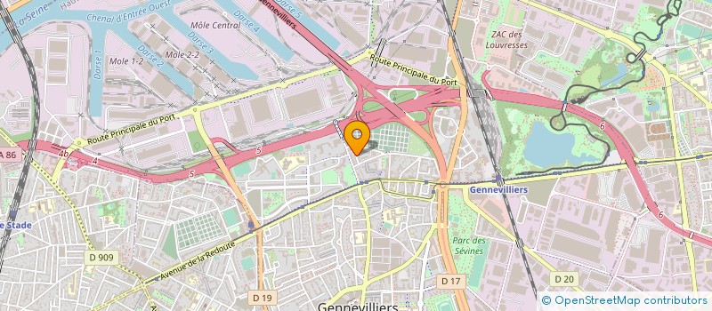localisation de l'entreprise MADAME CHRISTINE LAHCENE à GENNEVILLIERS