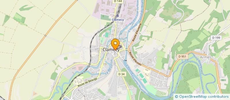 localisation de l'entreprise MADAME CHRISTINE LAINE à CLAMECY