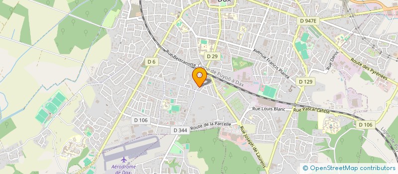 localisation de l'entreprise MADAME CHRISTINE LAMARQUE  DAX