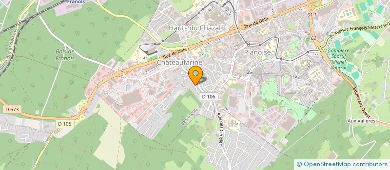 localisation de l'entreprise MADAME CHRISTINE LAMBERT  BESANCON