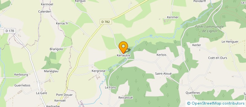 localisation de l'entreprise MADAME CHRISTINE LANG  LIGNOL