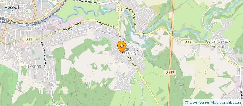 localisation de l'entreprise MADAME CHRISTINE LANGLOIS  QUINCEY