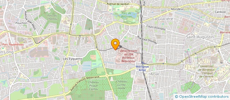 localisation de l'entreprise MADAME CHRISTINE LANGLOIS  MERIGNAC