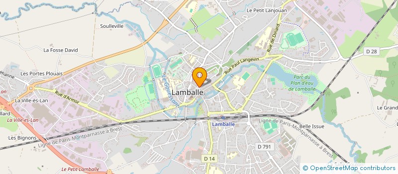 localisation de l'entreprise MADAME CHRISTINE LANOE  LAMBALLE-ARMOR