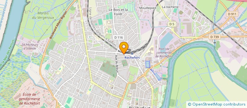 localisation de l'entreprise MADAME CHRISTINE LANOIS  ROCHEFORT