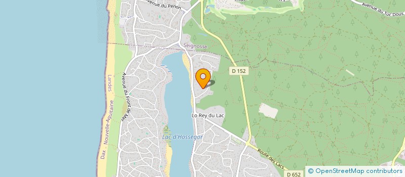 localisation de l'entreprise MADAME CHRISTINE LAPASSADE  SOORTS-HOSSEGOR