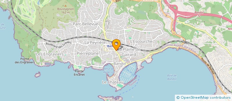 localisation de l'entreprise MADAME CHRISTINE LAPIERRE à BANDOL
