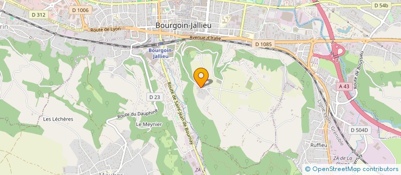 localisation de l'entreprise MADAME CHRISTINE LAPIERRE  BOURGOIN-JALLIEU