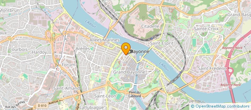 localisation de l'entreprise MADAME CHRISTINE LAPIQUE à BAYONNE