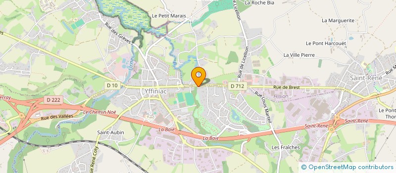 localisation de l'entreprise MADAME CHRISTINE LAPORTE  YFFINIAC