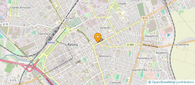 localisation de l'entreprise MADAME CHRISTINE LARGHI  REIMS