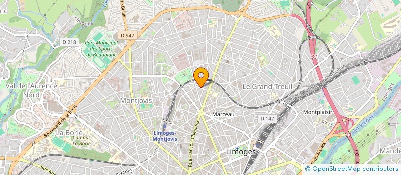 localisation de l'entreprise MADAME CHRISTINE LARGILLET à LIMOGES