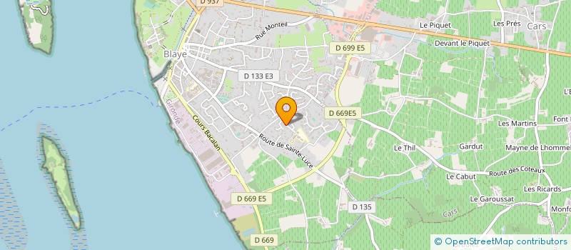 localisation de l'entreprise MADAME CHRISTINE LARTIGUE à BLAYE