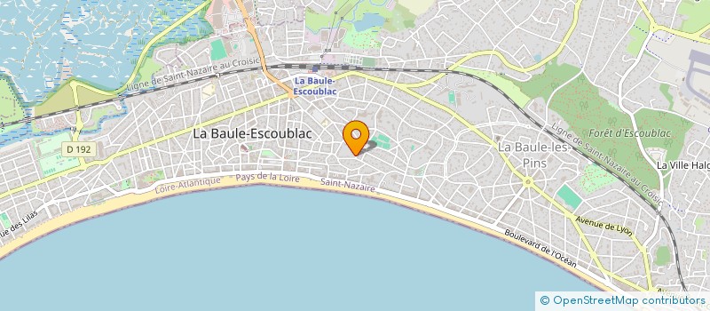 localisation de l'entreprise MADAME CHRISTINE LARUE à LA BAULE-ESCOUBLAC