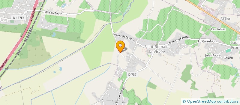 localisation de l'entreprise MADAME CHRISTINE LASSERRE  SAINT-ROMAIN-LA-VIRVEE