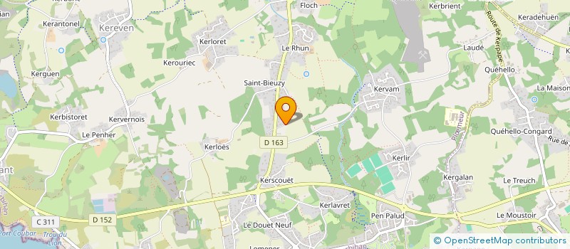 localisation de l'entreprise MADAME CHRISTINE LAUNEY  PLOEMEUR