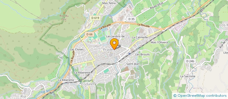 localisation de l'entreprise MADAME CHRISTINE LAURADOUX  PRADES