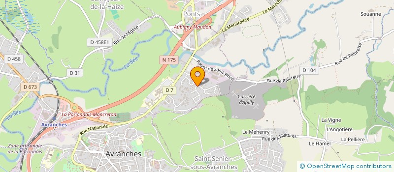 localisation de l'entreprise MADAME CHRISTINE LAURENCEAU  AVRANCHES