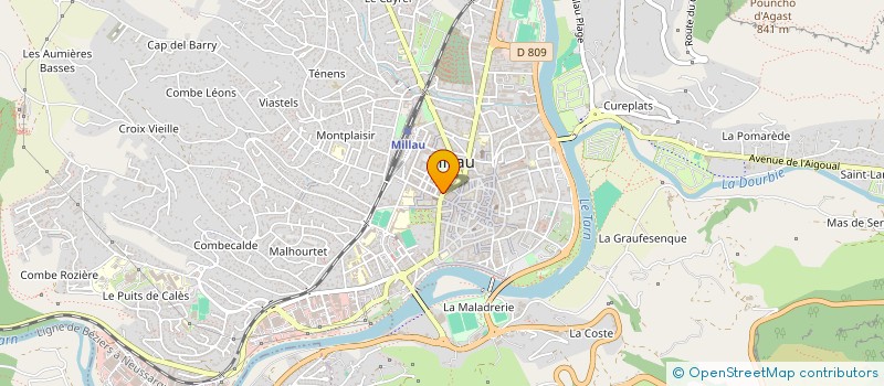 localisation de l'entreprise MADAME CHRISTINE LAVABRE à MILLAU