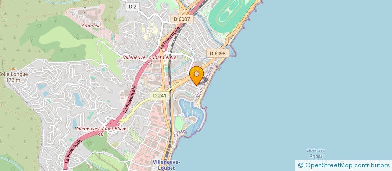 localisation de l'entreprise MADAME CHRISTINE LAVAGNA  VILLENEUVE-LOUBET