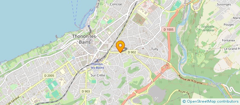 localisation de l'entreprise MADAME CHRISTINE LAVANCHY à THONON-LES-BAINS