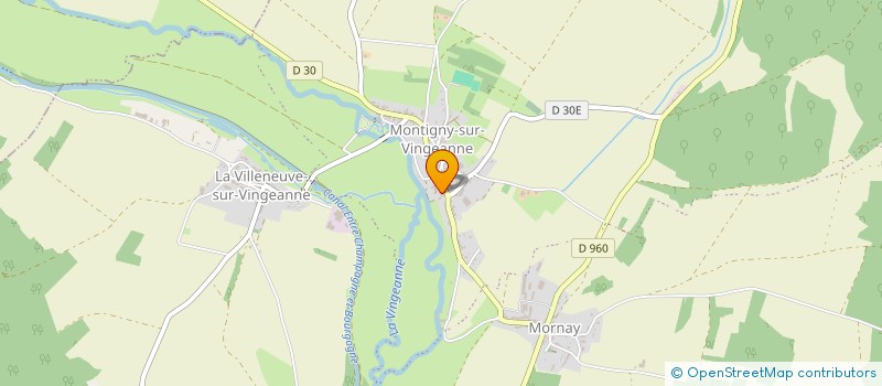 localisation de l'entreprise MADAME CHRISTINE LAVAULT  MONTIGNY-MORNAY-VILLENEUVE-SUR-VINGEANNE