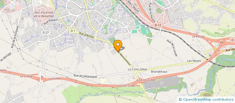 localisation de l'entreprise MADAME CHRISTINE LAVENANT  TREGUEUX