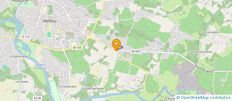 localisation de l'entreprise MADAME CHRISTINE LAVENIER  VERTOU