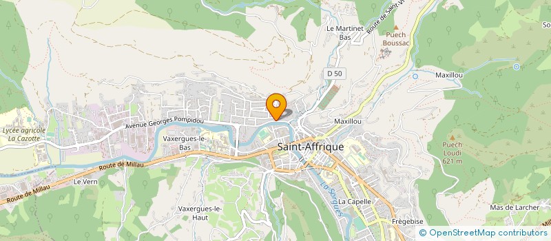 localisation de l'entreprise MADAME CHRISTINE LAVERGNE à SAINT-AFFRIQUE