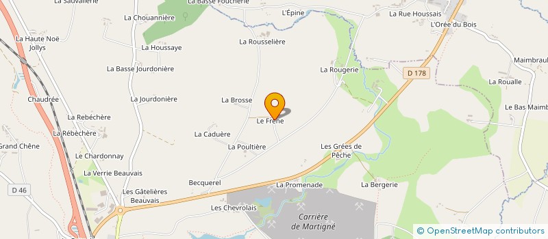 localisation de l'entreprise MADAME CHRISTINE LE BRETON à MARTIGNE-FERCHAUD