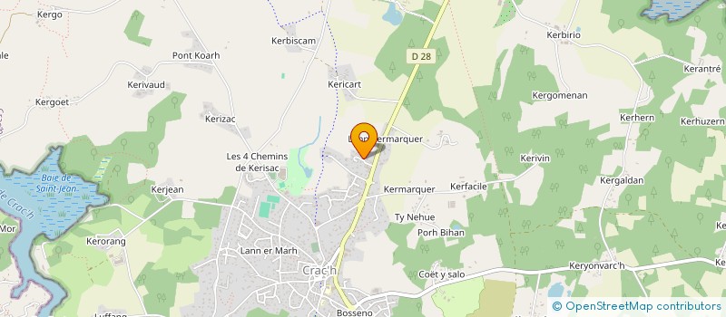 localisation de l'entreprise MADAME CHRISTINE LE BRETON  CRACH