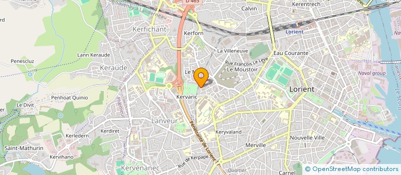 localisation de l'entreprise MADAME CHRISTINE LE CORRE  LORIENT