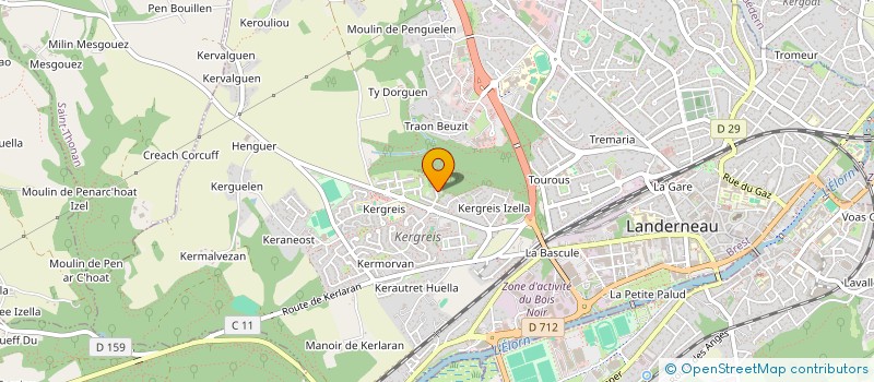 localisation de l'entreprise MADAME CHRISTINE LE DEUN  LANDERNEAU