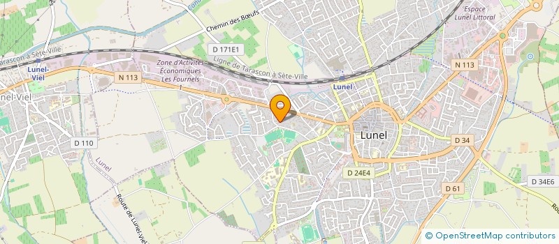 localisation de l'entreprise MADAME CHRISTINE LE GAL  LUNEL