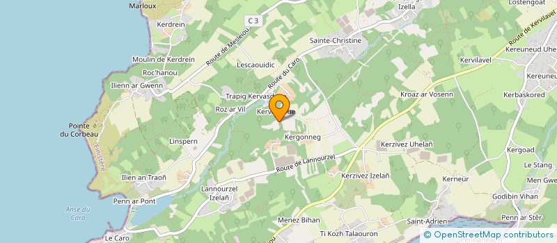 localisation de l'entreprise MADAME CHRISTINE LE GALL  PLOUGASTEL-DAOULAS