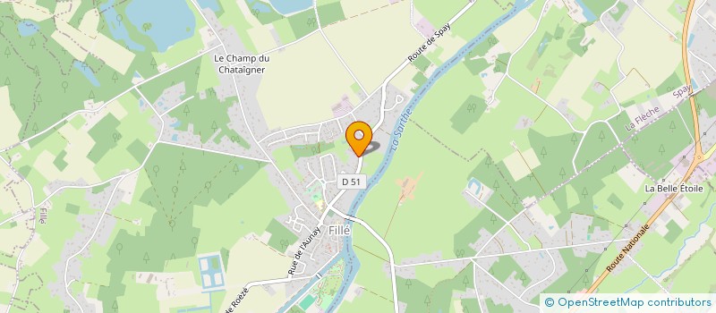 localisation de l'entreprise MADAME CHRISTINE LE GLATIN  FILLE