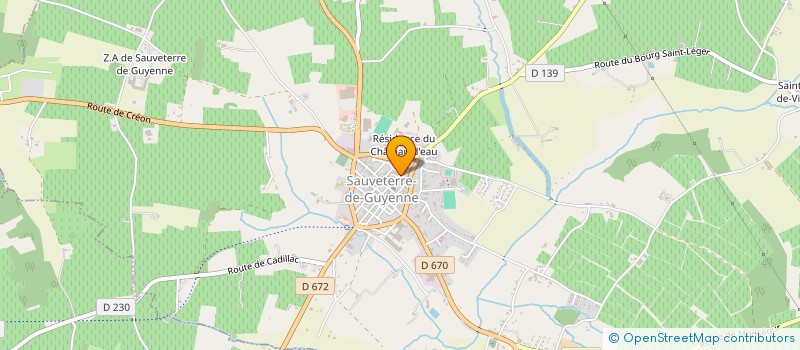 localisation de l'entreprise MADAME CHRISTINE LE GOFF  SAUVETERRE-DE-GUYENNE