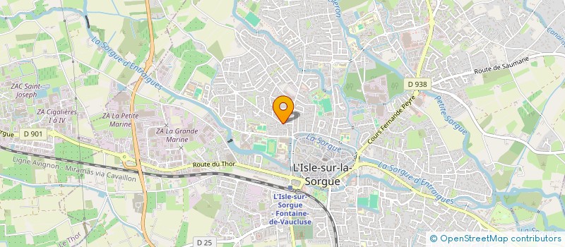 localisation de l'entreprise MADAME CHRISTINE LE GOLVAN  L'ISLE-SUR-LA-SORGUE