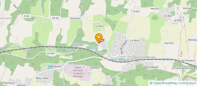 localisation de l'entreprise MADAME CHRISTINE LE GUEVELLO  SAINT-NOLFF