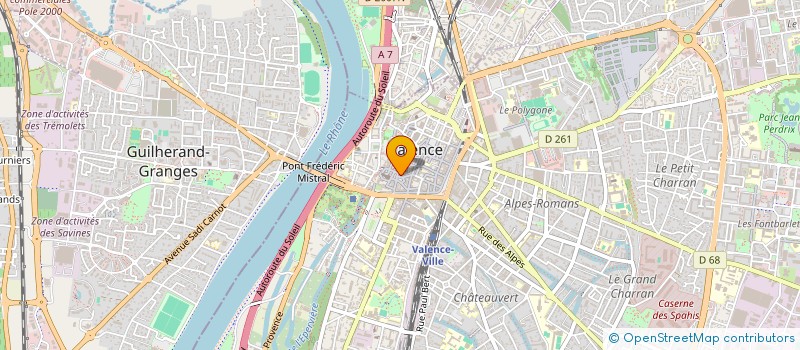 localisation de l'entreprise MADAME CHRISTINE LE GUILLY  VALENCE