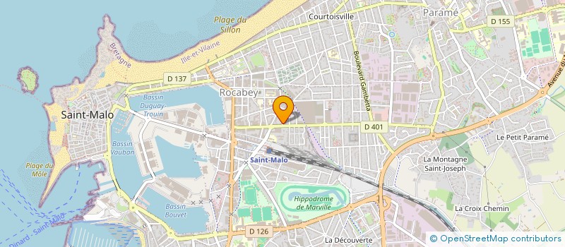 localisation de l'entreprise MADAME CHRISTINE LE HORS  SAINT-MALO