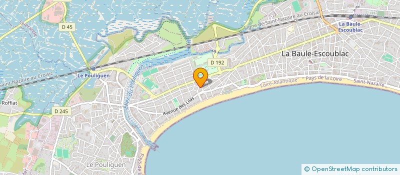 localisation de l'entreprise MADAME CHRISTINE LE LOUARN à LA BAULE-ESCOUBLAC