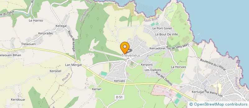 localisation de l'entreprise MADAME CHRISTINE LE LURON  TREVENEUC