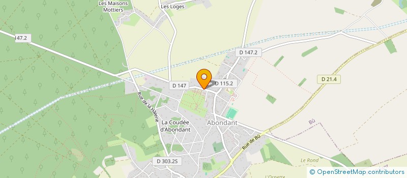 localisation de l'entreprise MADAME CHRISTINE LE MEUR à ABONDANT