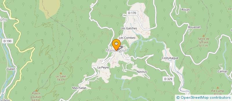 localisation de l'entreprise MADAME CHRISTINE LE NEUE  MANDAGOUT