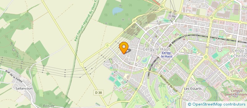 localisation de l'entreprise MADAME CHRISTINE LE THI MINH TRANG  CERGY