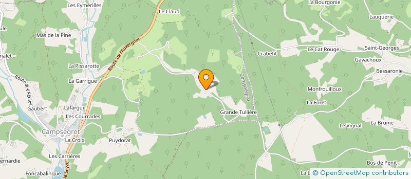 localisation de l'entreprise MADAME CHRISTINE LEBEAU  MONTAGNAC-LA-CREMPSE